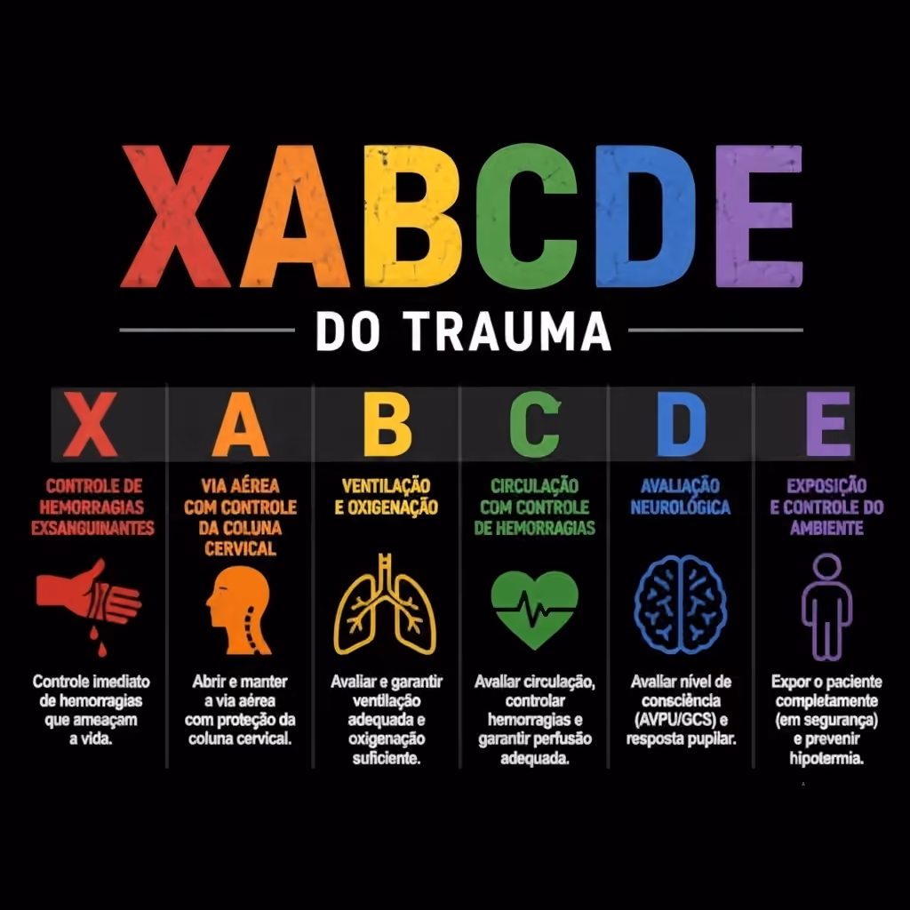 Protocolo XABCDE: A Sequência de Avaliação Inicial do Trauma
